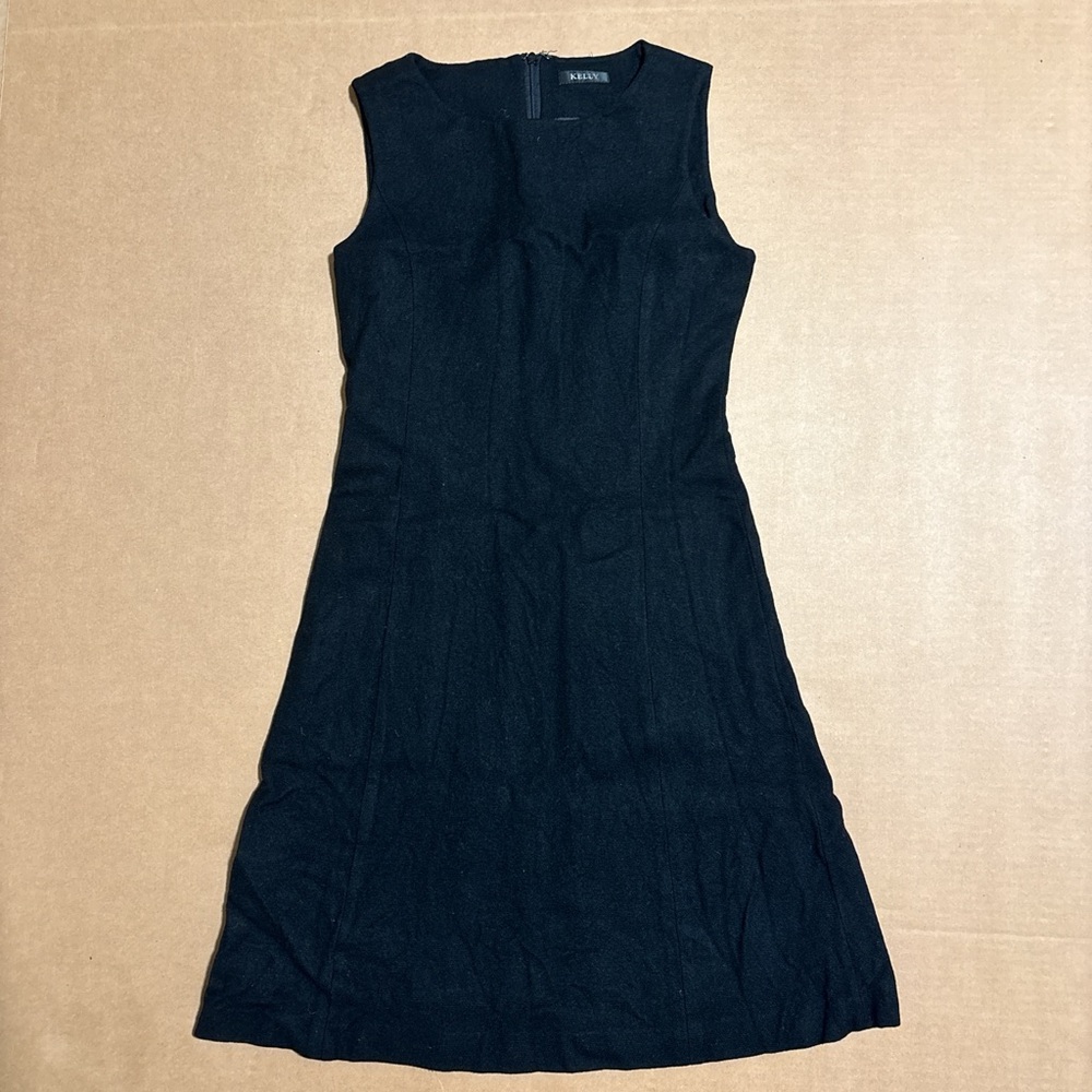 Ann Taylor Classic Black Sleeveless Midi Dress